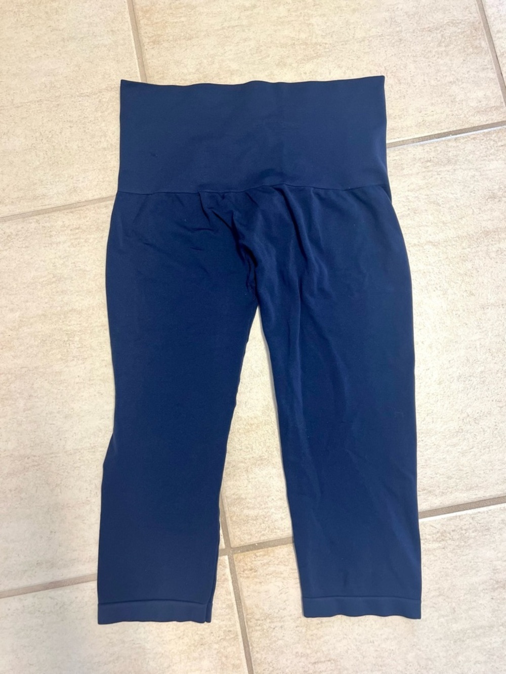 Soma Women's Navy Shape Wear Slimming Capri Leggings high waist womens size M